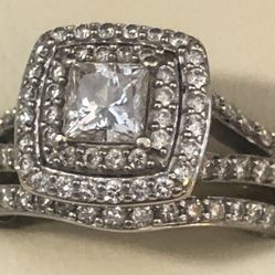 Devon’s Wedding Ring Set 1,32tcw 14k White Gold