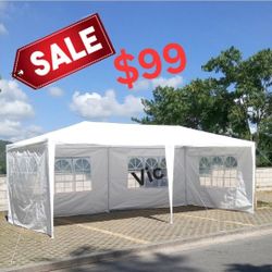 10x20 Canopy with Sidewalls and Windows, Outdoor Instant Canopy Tent for Parties