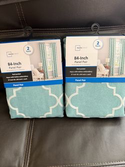 Cortinas para sala 2 paquetes $12