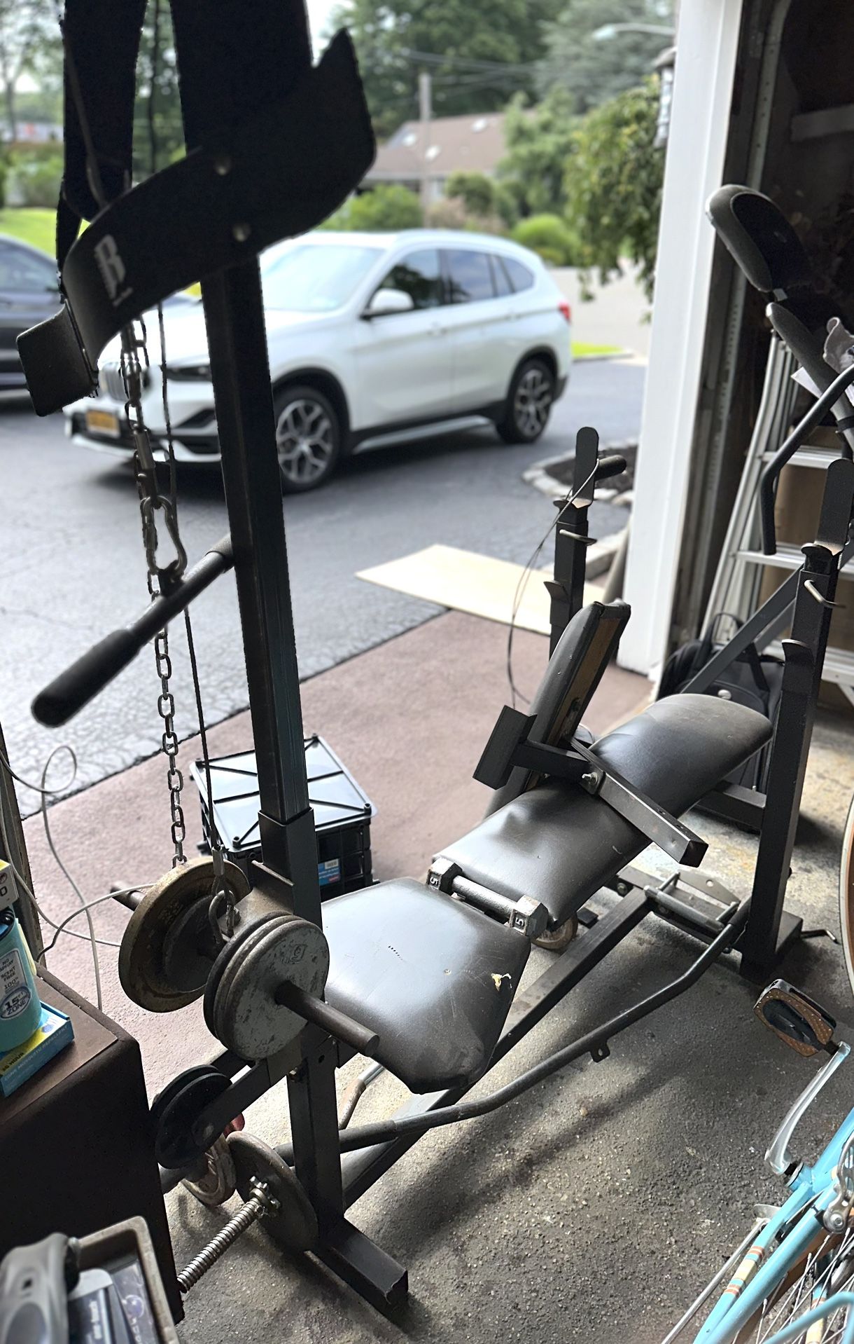 Workout bench & weights for sale $175.00