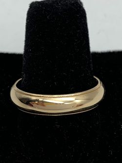 Gold wedding band #30015
