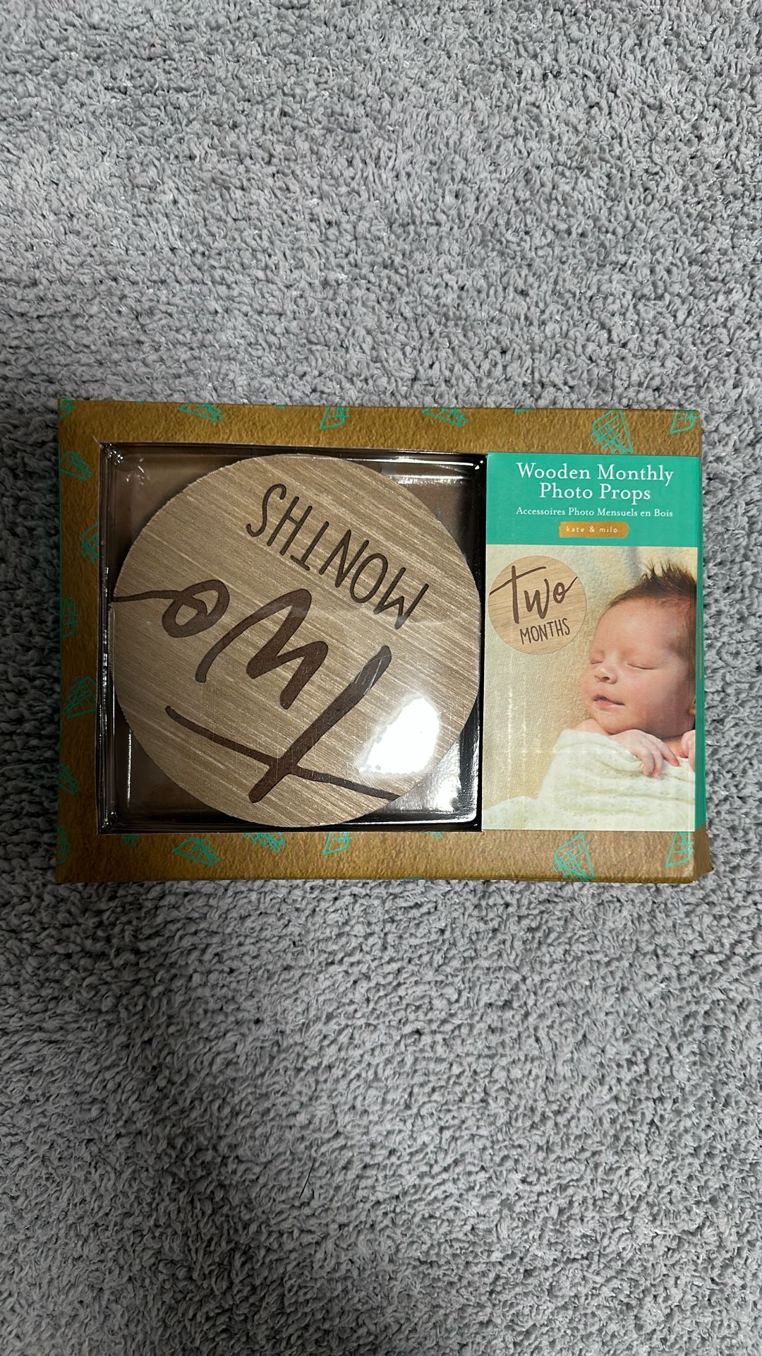 Baby Wooden Monthly Photo Props