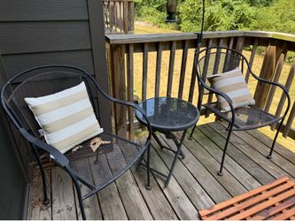 Outdoor chairs and table