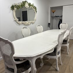 11 Ft Drexel Heritage Dining Table With Chairs And Mirror