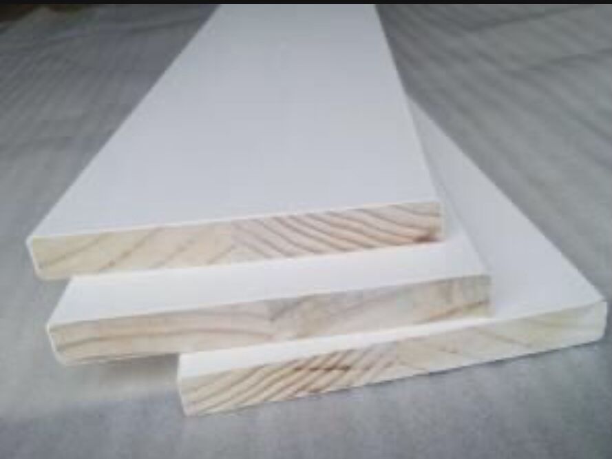 New 5 1/2 primed 1x6 baseboard primed pine