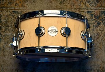 DW Collectors Series 14x6.5 VLT Natural Maple Snare Drum! Mint!