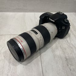 Canon EOS 60D DSLR w/ Canon 70-200mm f/2.8 L USM Lens + Charger