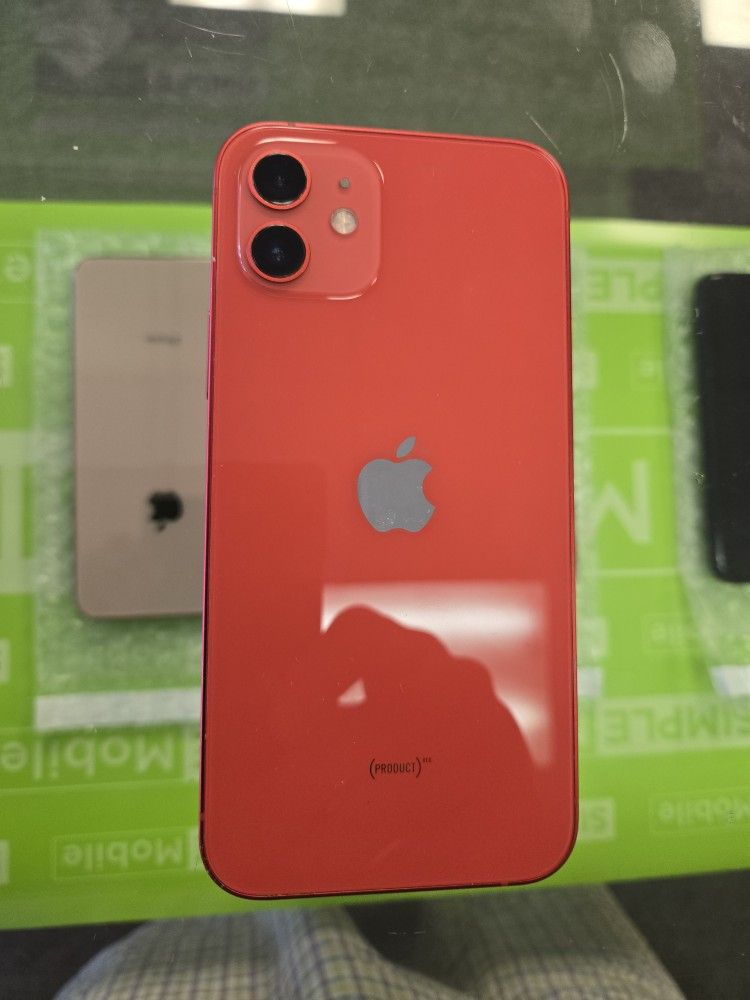 Unlocked IPhone 12 - 64GB - USE ANY SIM - Free First Month Service