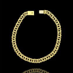 Thin 10k Gold CHINO Link Bracelet 