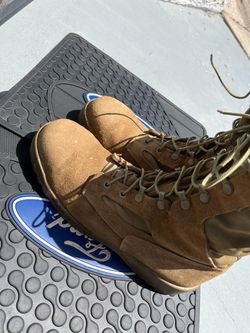 Tan Suede Tactical Combat Boots