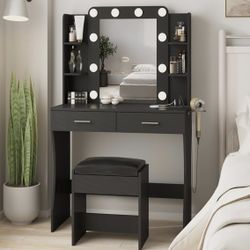 Vanity (3 Different Light Colors + Drawers) 