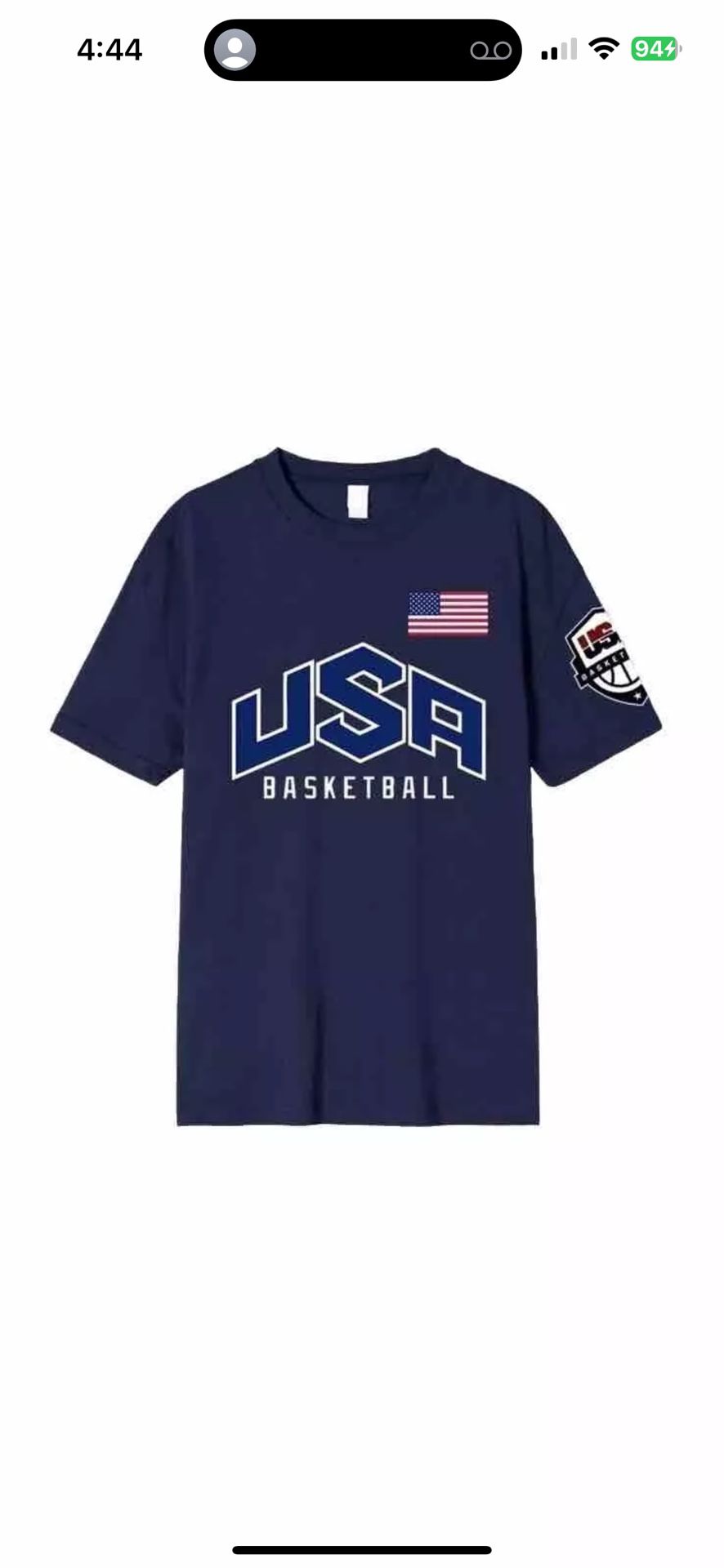 New Team USA Basketball T-Shirt 