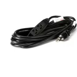 Utilitech 15-ft 16 / 3 Light Duty 3 Prong Black Indoor Extension Power Cord