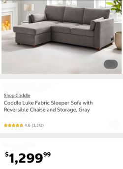 Coddle Luke Fabric Sleeper Sofa