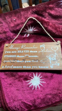 Wooden sign