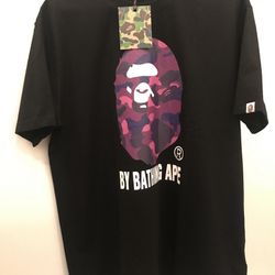 Bape Bathing Ape T-shirt Black Purple