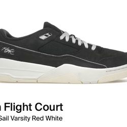 Jordan Flight Court Anthracite/White Sail M-8.5