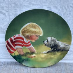 Vintage Pemberton & Oakes 1985 "Making Friends" Donald Zolan Collectors Plate