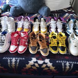 AIR JORDANS NIKE DUNKS NIKE AF1 SZ. 10-11