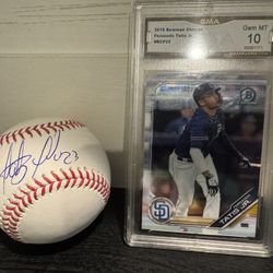 Fernando Tatis Signed Baseball, Rookie Card, Padres, Chargers