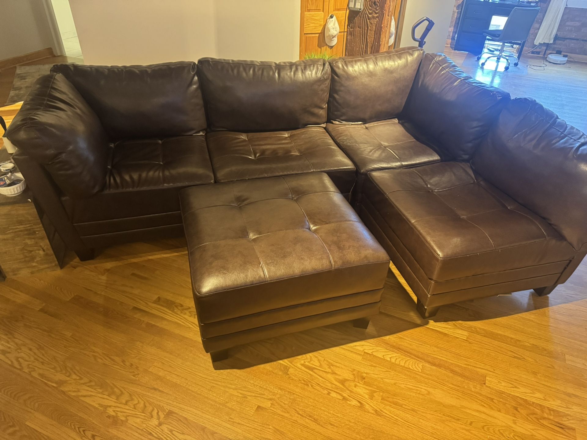 Modular L 5 Piece Sectional Couch