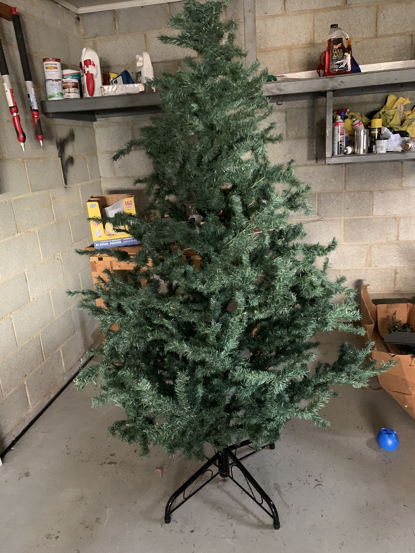 Christmas tree ,lights and ornaments