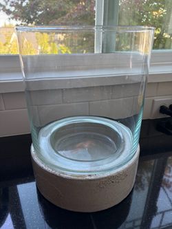 Glass and Ceramic Candle Hurricane