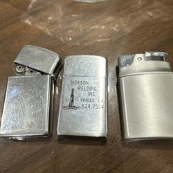 Set Of There Vintage Lighters