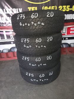 275 60 20 SET 4  LLANTAS GOODYEAR DURATRAC.POR 350