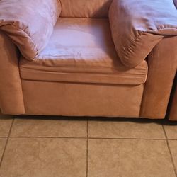 Sofa, Loveseat, Chair, Ottoman And Lamp