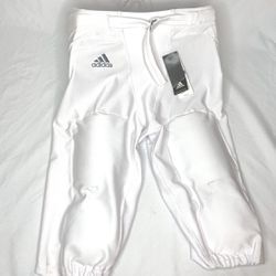 Adidas Football Pants With Integrated Pads White Adult XXL NWT $55 #690PA