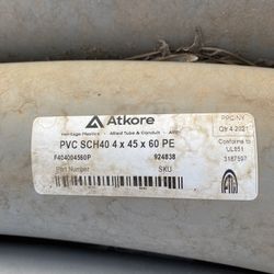 4” pvc Schedule 40.  45 Degrees Elbows 