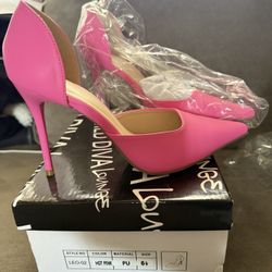 Hot Pink Size 6-1/2 New Heels