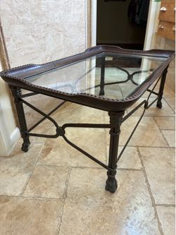 Button Leather Bounded Tables