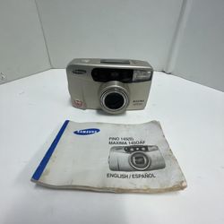 Samsung Maxima 1450 AF Point & Shoot 35mm Film Camera Need Battery - Tested