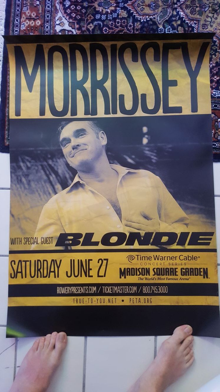 Morrissey concert promotional poster