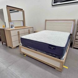 New 4pc bedroom set in box buy now pay later $39 down no credit needed