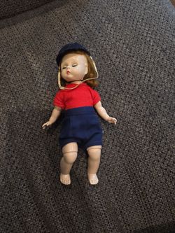 vintage Madame Alexander "Alexander-Kins" (or Wendy) 8-inch hard plastic doll from the 1950s