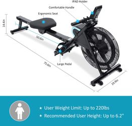 Maxkare air rowing online machine