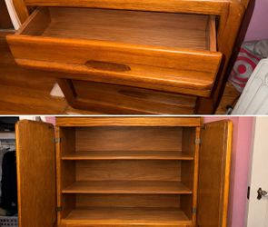 Brown dresser tall