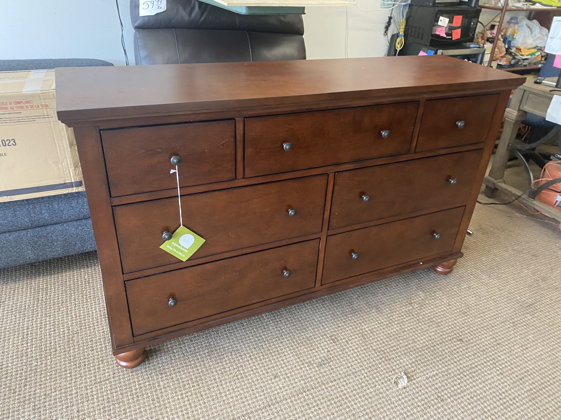 NEW 7 DRAWERS MAHOGANY DRESSER