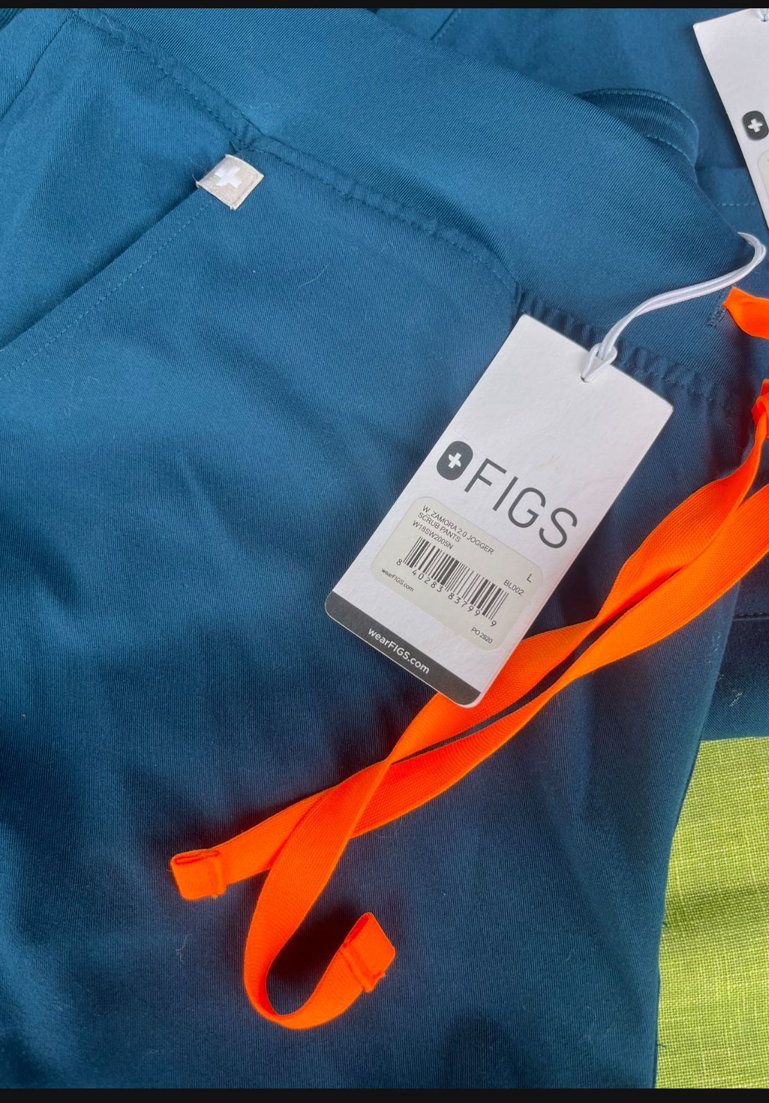 Fig Caterina, one pocket scrub top and Zamora jogger scrub pants