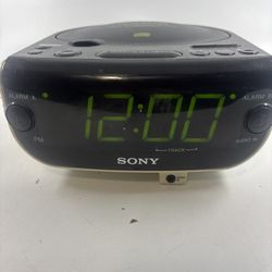 Sony Dream Machine FM/AM CD Player Dual Alarm Clock Radio ICF-CD815 TESTED WORKS