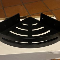 Shower Corner Shelf Black No Rust Metal