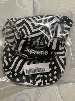 Supreme black flag hat brand new trade