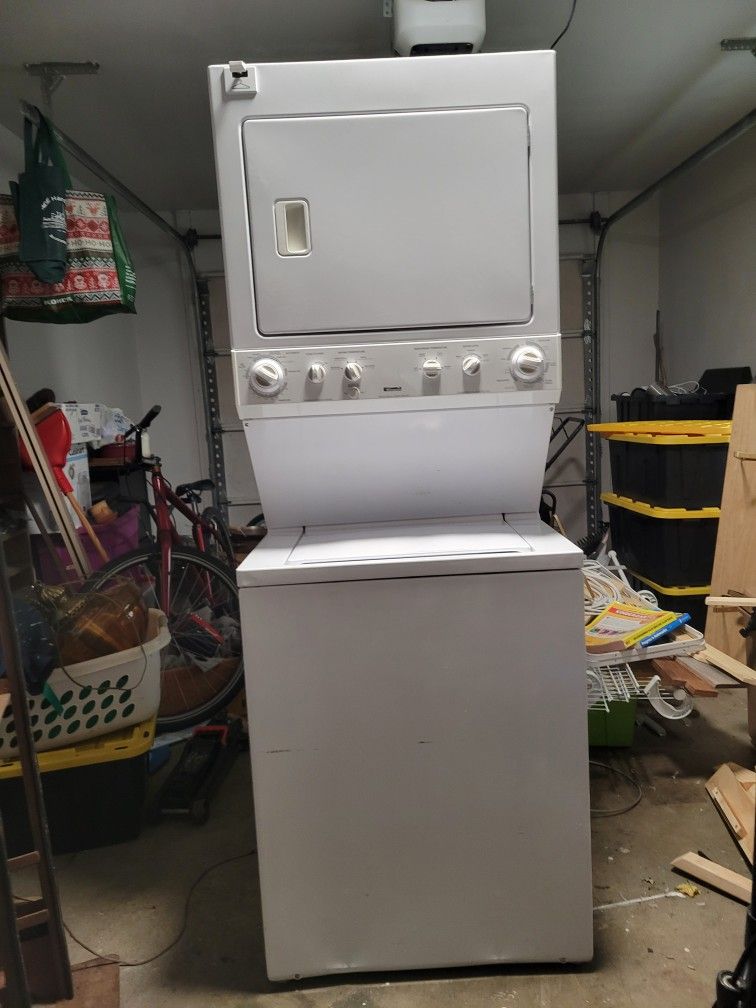 Kenmore Stacked Washer and Dryer.
