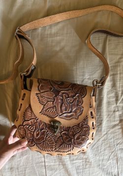 Mexican leather shoulder bag
