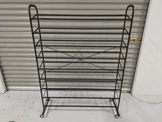 Rolling Shoe Rack Display