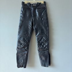 Leather motorcycle pants sz 30 vintage Lewis Leathers