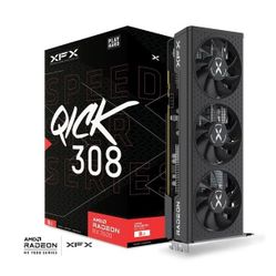 Gamer Video Card XFX SPEEDSTER QICK 308 AMD Radeon™ RX 7600 Black Edition